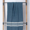 FRINGELESS Aegean Ecru Color Background Turkish Bath Towel