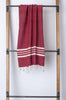 Aegean Ecru Color Background Turkish Bath Towel