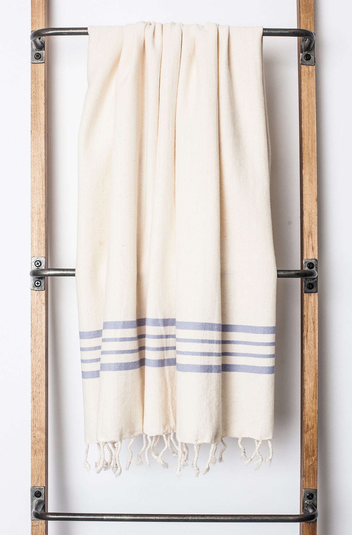 Aegean Ecru Color Background Turkish Bath Towel 39 x 70 Inches (Bath/Beach) / Green