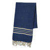 Aegean Ecru Color Background Turkish Bath Towel